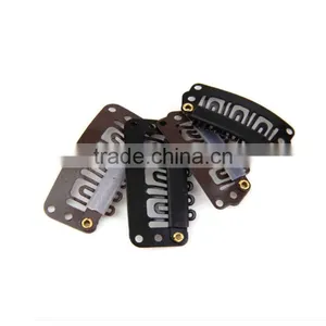 2.3Cm Straight Teeth Stainless Steel Hair Clip For Wig, Metal Hair Extension Clip thumbnail-4