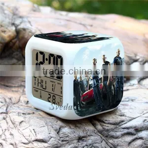 (Hot Movie) Hot Gift 2015 New Fast & Furious LED Digital Clock Alarm Clock Mini Clock thumbnail-2