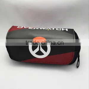 Hot Sale Overwatch Anime Cartoon Fancy pu Pencil Bag for Students thumbnail-1