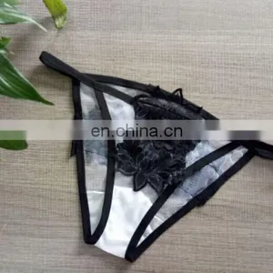 Girls Sexy Transparent Lace Grenadine Bikini Hot Sexy Fancy Ladies Stylish Bra And Panty Set thumbnail-4