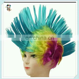 Party Mixed Colors Synthetic Punk Spike Mohawk Wigs HPC-0043 thumbnail-3