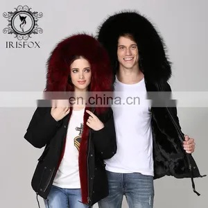 Newest 2016 Winter Fashion Hot Selling Mens Hooded Raccoon Fur Coat Faux thumbnail-6