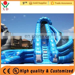 Giant Inflatable Castle Slide ,inflatable Corkscrew Water Slide for Sale thumbnail-1