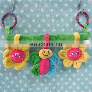 Baby Fans Multifuctional Hanging Bed Bell Plush Toy 3pc thumbnail-1