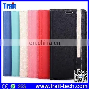 Dual-color Maze Pattern Flip Stand PC+PU Leather Case for Samsung Galaxy Note 4 N910 With Card Slots thumbnail-1