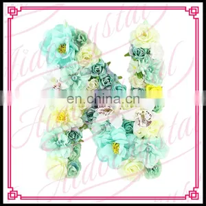 Aidocrystal Home Decoration Silk Orchid Rose Bouquets Letter Wedding Green Artifical Flowers Decor thumbnail-1