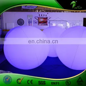 Hot Sale Vinyl Giant LED Beach Ball Inflatable Glow Air Balloon thumbnail-3