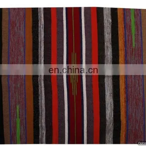 Indian Rugs Ethnic Home Decor Dariya Bohemian Pure Woolen Hand Wooven Rugs thumbnail-1
