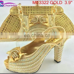 Italian Ladies Shoes and Bag Set ME3322 thumbnail-1