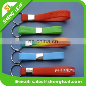 Hot Sale Promotion Gifts Colorful Silicone Keychains thumbnail-1