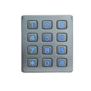 3x4 Layout Metallic Keypad Digital Numeric Keypad for Industrial Area thumbnail-1