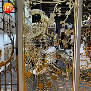 Modern Design Stainless Steel Material Decorative Laser Cut Railing Panel Room Divider thumbnail-2