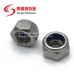 304 Stainless Steel DIN985 Nylon Insert Lock Nut Factory Price thumbnail-2