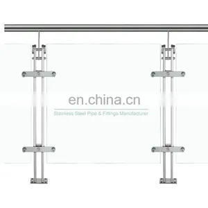 Hot Selling Balcony Stainless Steel Luxury Railing Stairs Railing Designs in Steel Manufacturer in China thumbnail-4