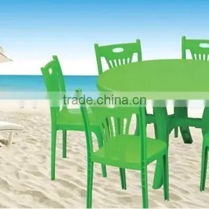 Popular Removable Round Plastic Dining Table thumbnail-4