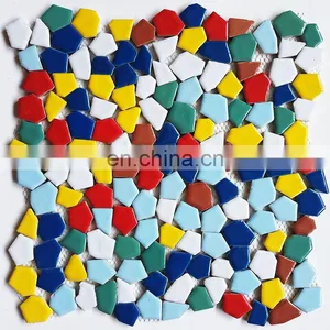 Creative Color Ceramic Mosaic Broken Tiles Diy Bathroom Tiles thumbnail-4