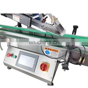 10mm Desktop Auto Sticker Machine Boxes Card Square Bottles Caps Flat Labeling Machine thumbnail-5
