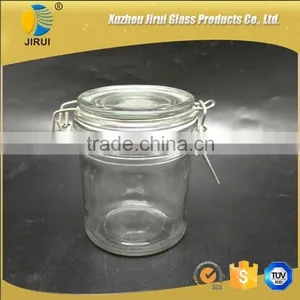 250ml Clear Glass Food Jar With Clip Lid thumbnail-1