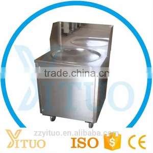 Flat Single Pan Fried Ice Cream Machine Ice Cream Roller thumbnail-6