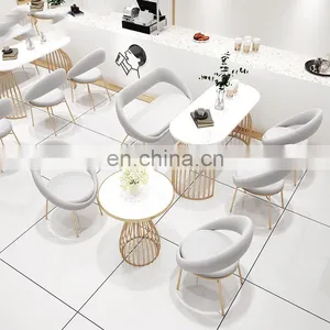 Nordic Leisure Style Salon Equipment Leather Sofa Hotel Chairs for Hotel Living Room Furniture thumbnail-3