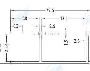 05418 Refrigerated Truck Body Flooring Aluminum Profile for Truck and Trailer thumbnail-2