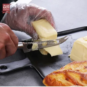 Kitchen Accessories Home and Kitchen Gadgets Butter Knife & Fork Kitchen Tools Cheese Slicer Cutter Multi-function Stainless Steel Cheese Knife thumbnail-4
