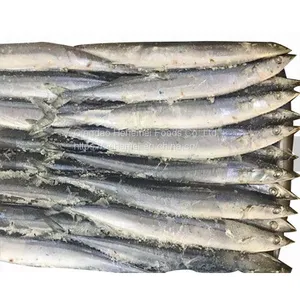 2021 New Good Quality Fresh Seafood Frozen Fish Whole Round Pacific Saury Price for Sale Frozen Pacific Saury W/r thumbnail-3