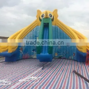 2015 Hot Sale Inflatable Water Slide,slider With Three Lines thumbnail-1