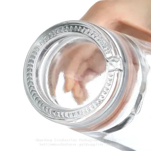 750 ML 620g Customized Round Shape Super Flint Glass Bottle for Vodka Gold Supplier SinoBottles Packaging thumbnail-3