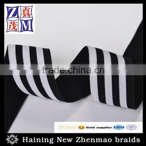 White and Black Striped Elastic Flip Belt Exercise Band thumbnail-1