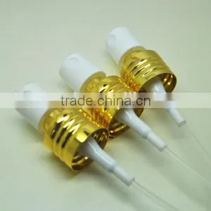 20/410 Shiny Golden Screw Mist Pump Sprayer thumbnail-1