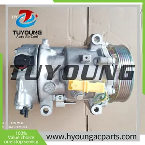 for Peugeot 207 208 2008 307 308 3008 406 407 508 5008 607 807 SD7C16 1355 Air Conditioning Compressor 98883 98886 9678656080 thumbnail-1