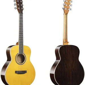 Chinese Factory Customized Strings Musical Instrument YAN/OEM Y-36O 36Inch Acoustic Guitar (Spruce Solid Wood Top, Walnut Back&Sides, Glossy Finish) thumbnail-1