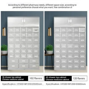 Professional Traditional Chinese Medicine Cabinet – Hospital Grade Herbal Dispensing & Storage Unit With Multi-Grid Design for Malaysia thumbnail-2