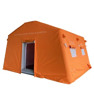 Hurricane-Resistant Disaster Relief Tent With Windproof Design and Ground Stakes thumbnail-1