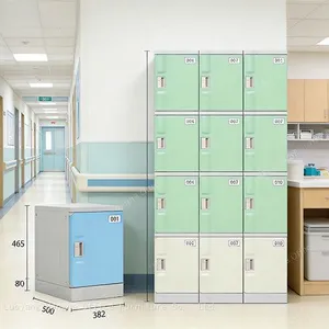 Plastic Storage Lockers for Changing Room, Vandal-proof Modular Storage With Rotating Padlock Hasp, Zero Maintenance Secure Entry thumbnail-1