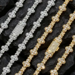 Unisex Hip-hop Bracelet, a Cross Set With Zircon - Fashionable, Personalized and Niche Jewelry thumbnail-3