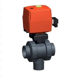 Electric Actuated Ball Valve 220V ABS Type 127 Butt Fusion for Water Treatment System thumbnail-2