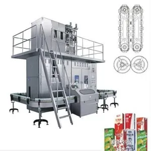 High Efficient Aseptic Carton Cardboard Bricks Juice Filling Machine Production Line thumbnail-1
