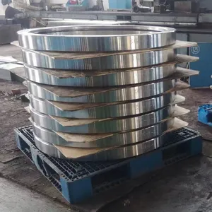 34CrNiMo6 1.7228 50CrMo4 Rough Machining Hot Rolled Forged Steel Ring Large Metal Rings thumbnail-6