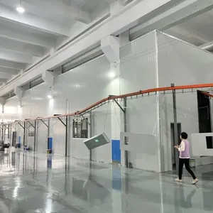 Fully Automated Powder Coating Line With Custom Booth, Oven, Conveyor and Pretreatment System for High Production thumbnail-1