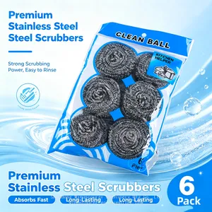 Heatproof High Temperature Resistant Steel Ball Copper Wire Scrubber for Cleaning Ovens, Stoves and BBQ Grills thumbnail-4