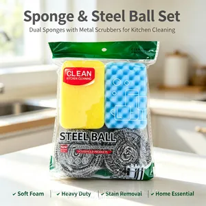 Tightly Woven Stainless Steel Wire Ball for Removing Burnt Grease and Carbon Stains thumbnail-1