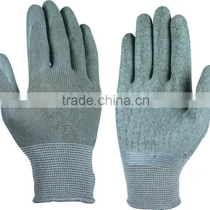 13 POLYESTER LATEX COATED GLOVE LATEX GLOVES CRINKLE FINISH WORK GLOVES WORKING GLOVES LABOR GLOVES thumbnail-1