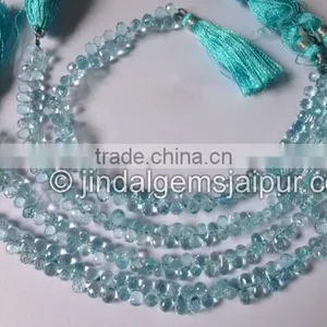 Top Grade AAA Wholesale Sky Blue Topaz Faceted Drop Beads thumbnail-1
