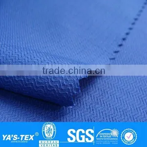Dark Blue Jacquard Weave Fabric Recycle Fabric For Spring Summer Sportswear Jacket thumbnail-1
