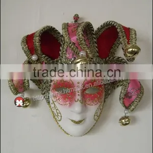 Home Decoration Mask Very Funny Hand Craft Antique Dacron Lacquer Small Decoration Unique Gift Mask thumbnail-1