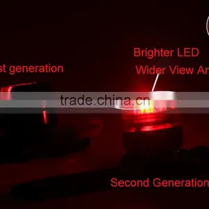 20LM 360 Degree Visual Angle Silicone LED Second Generation Bike Diamond Light thumbnail-4