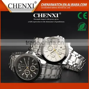 Wholesale Stainless Steel Chain Black Color Wrist Watch for Men thumbnail-4