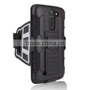 Sweatproof and Detachable Sports Armband,key and Credit Card Holder Dual Layers Protective for LG K7 thumbnail-1